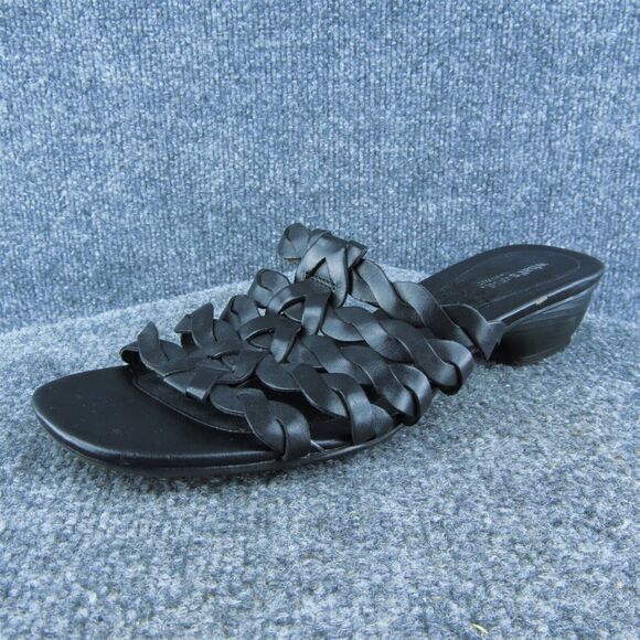 Aerosoles Women Slide Sandal Shoes Black Synthetic Size 9.5 Medium - Picture 1 of 9